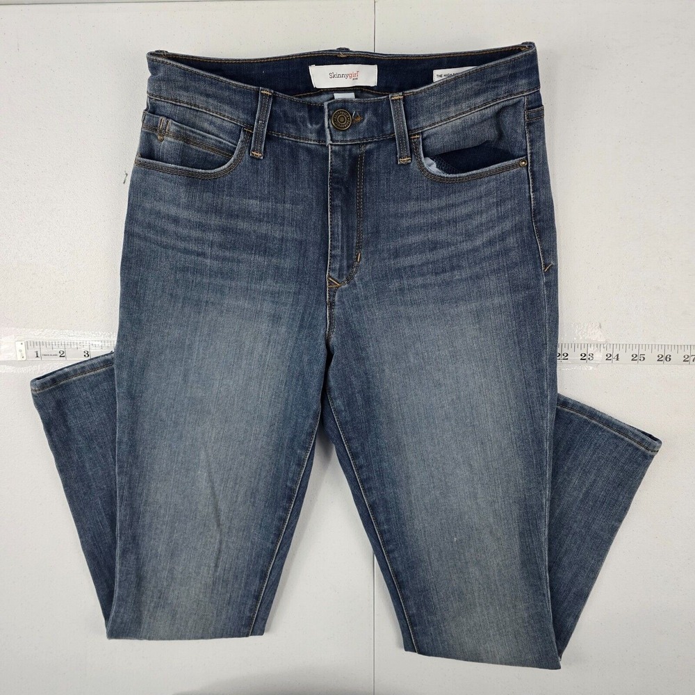 SkinnyGirl jeans the high rise skinny ankle blue 27/4 denim womens 4471